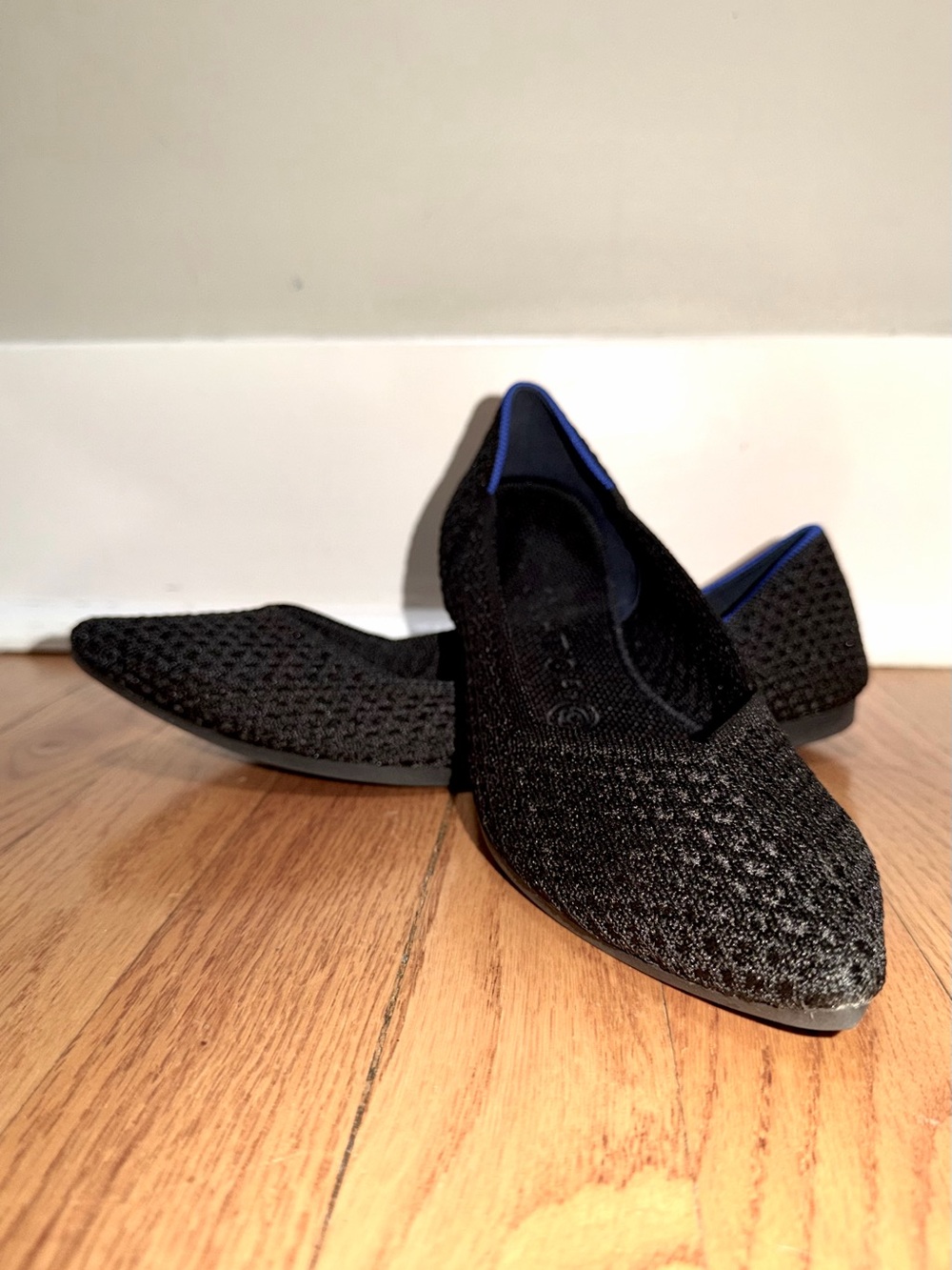 Rothy's The Point II Pointed Toe Ballet Flats in Black | Size 9 | Like New